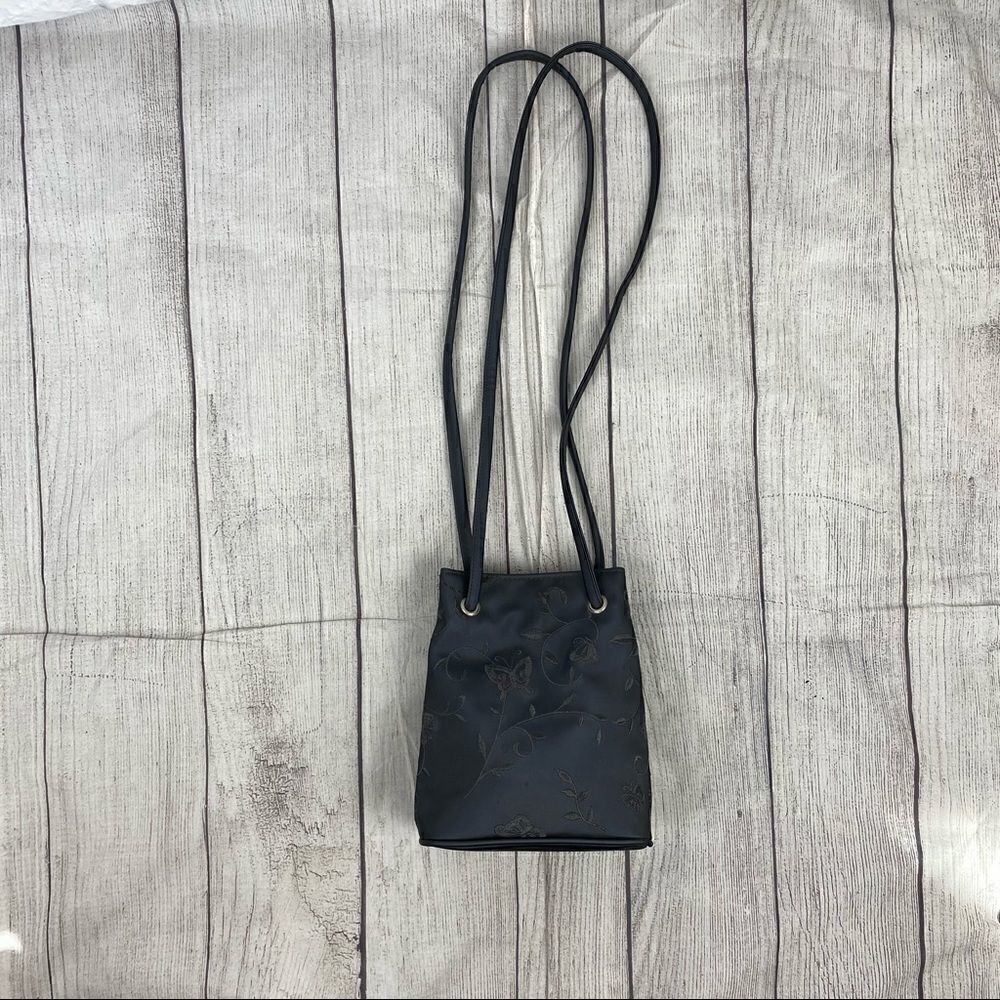 Chateau mini bucket bag w/snap close & straps